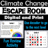 Climate Change Activity Escape Room: Global Warming and th