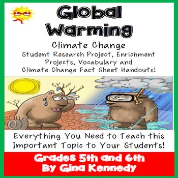 Preview of Global Warming, Climate Change Research Project!