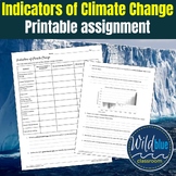 Climate Change Indicators | Worksheet | Marine Science | E