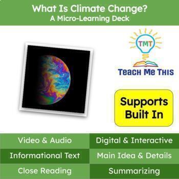 Preview of Climate Change Informational Text Reading Passage and Activities