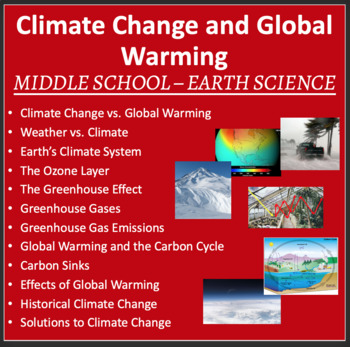 Preview of Climate Change - MS Earth Science - Google Slides and PowerPoint Lesson