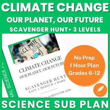 Preview of Climate Change: Our Planet, Our Future - Global Warming Scavenger Hunt (NO PREP)