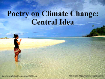 Preview of Poetry on Climate Change: Central Idea