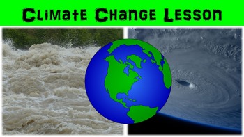 Preview of Climate Change Lesson with Power Point, Worksheet, and Tree Ring Activity