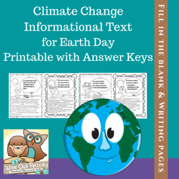 Preview of Climate Change Printable Informational Text and Writing