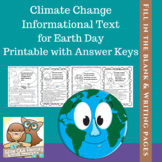 Climate Change Printable Informational Text and Writing