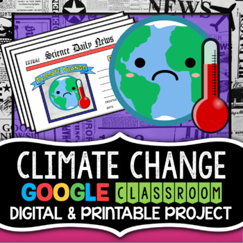Preview of Climate Change Distance Learning - Climate Change Project
