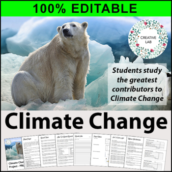Preview of Climate Change Research Project - 100% Editable