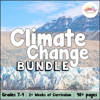Preview of Climate Change Unit | Greenhouse Effect | Carbon Footprint | Sea Level Rise