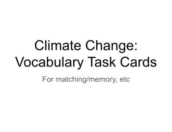 Preview of Climate Change Vocabulary Cards