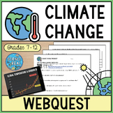 Climate Change Webquest - Digital and Printable