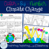 Climate Change & the Greenhouse Effect Colour-By-Number Ke