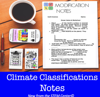 Preview of Climate Classifications NOTES for 504 & IEP's