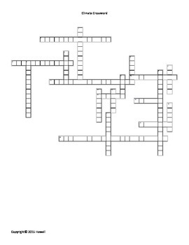 Climate Crossword by Everything Science and Beyond TpT