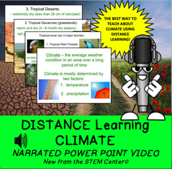 Preview of Climate Distance Learning Narrated Power Point Video