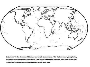 blank world climate map