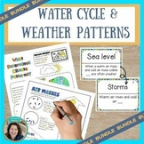 Water Cycle, Air Masses, and Climate Patterns Bundle