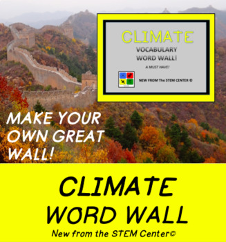 Preview of Climate Word Wall