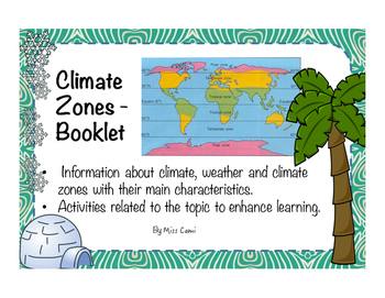 climate zone booklet by wheels for teachers teachers pay teachers