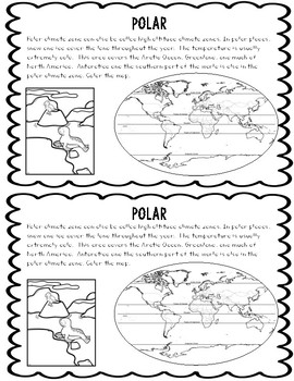 climate zones booklet by courtney cicchini teachers pay