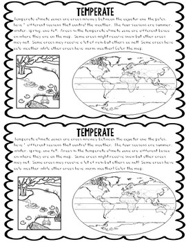 climate zones booklet by courtney cicchini teachers pay teachers