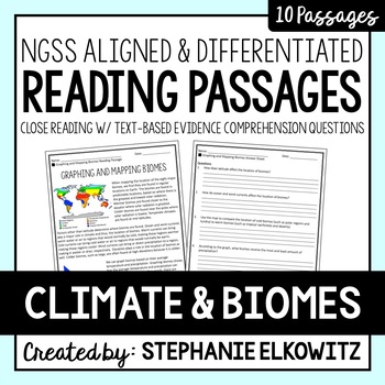 Preview of Climate and Biomes Reading Passages | Printable & Digital | Immersive Reader