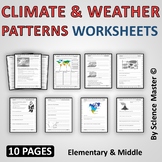 Climate and Weather Patterns Worksheets