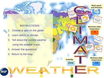 Preview of Climate and weather.Distance Learning