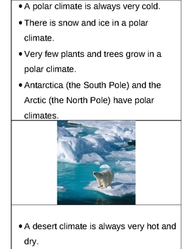 Preview of Climate matching game