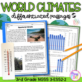 Climates Around the World NGSS 3-ESS2-2 Science Differenti