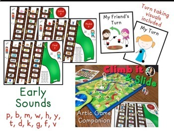 Climb It Slide Articulation Game Companion Early Sounds By Panda Speech