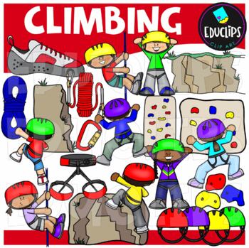 Preview of Climbing Clip Art Set {Educlips clipart}