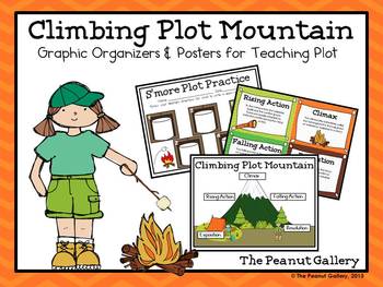 Preview of Climbing Plot Mountain (Graphic Organizers & Posters for Teaching Plot)