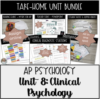 Preview of Clinical Psychology Take-Home Unit Bundle