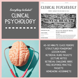 Clinical Psychology Unit Bundle (45-50 Minute Periods)