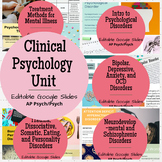 Clinical Psychology Unit - Lectures and Guided Notes!