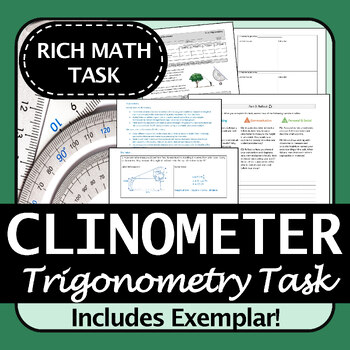 Preview of Clinometer Trigonometry Rich Task | Engaging, Authentic, Project-Based-Learning