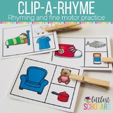Clip-A-Rhyme Rhyming Words Activity