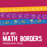 Clip Art: 30 Math Borders