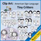 Clip Art: ASL Tiny Critter Signs (American Sign Language)