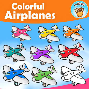 Preview of Clip Art Airplanes Comercial Use