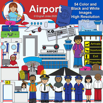 Preview of Clip Art - Airport Community Workers
