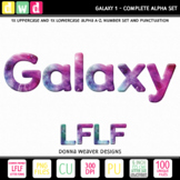 Clip Art Alphabet GALAXY 1 LFLF Printable Letters Numbers