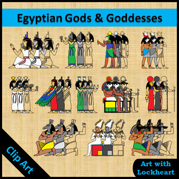 Preview of Clip Art: Ancient Egyptian Gods and Goddesses