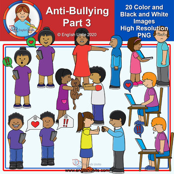 Clip Art - Anti-Bully Part 3 (Cyber/Allergy) by English Unite | TpT
