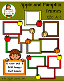 Clip Art: Apple and Pumpkin Frames