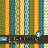 Clip Art: Backgrounds St. Patrick's Day 200 Digital Paper 