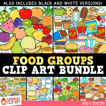  Food Clip Art Bundle Food Groups Clip Art by LittleRed TpT