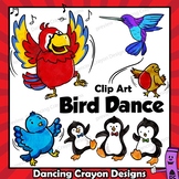 Clip Art Bird | Clipart of Dancing Birds