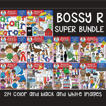 Preview of Clip Art - Bossy R Bundle (R Controlled Vowels)